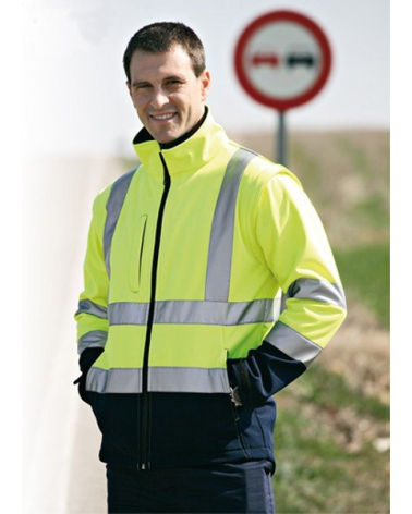 CHAQUETA SOFTSHELL ALTA VISIBILIDAD