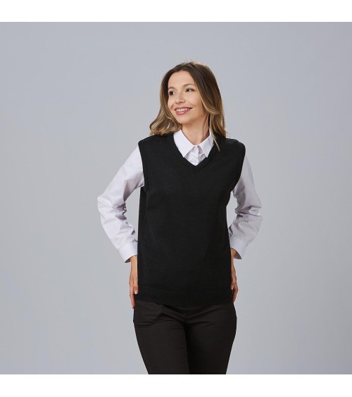 CHALECO CUELLO PICO SEÑORA