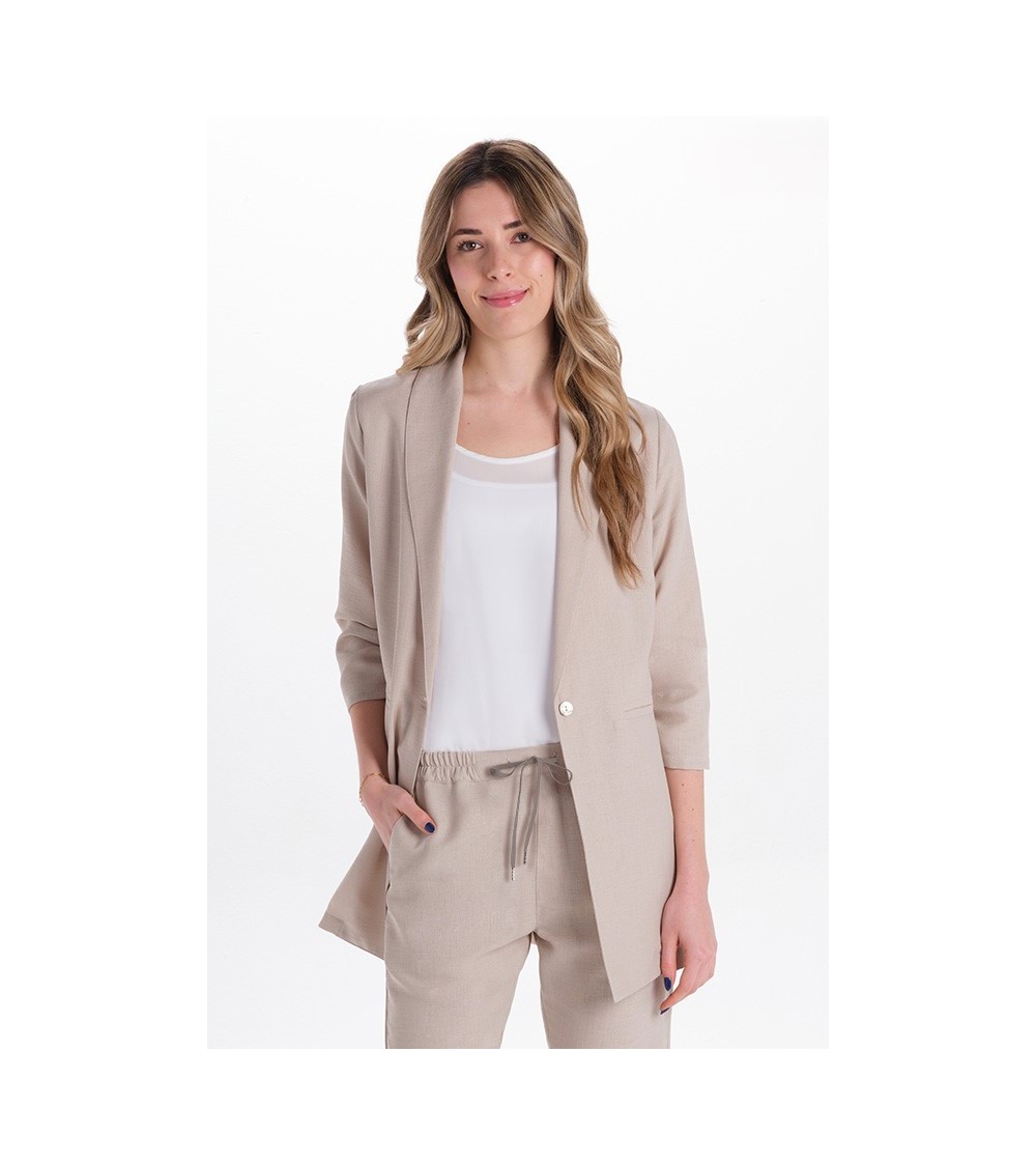 CHAQUETA SANITARIA MUJER TRES CUARTOS