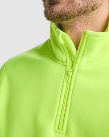 SUDADERA ALTA VISIBILIDAD CREMALLERA MEDIA REFLECTANTE