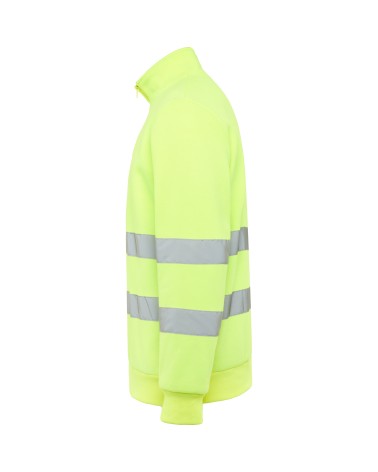 SUDADERA ALTA VISIBILIDAD CREMALLERA MEDIA REFLECTANTE