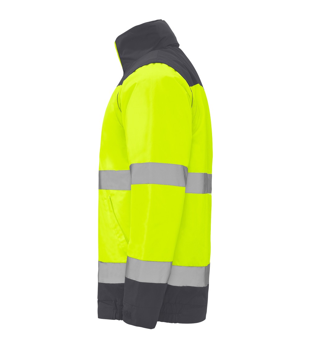 CHAQUETA ACOLCHADA ALTA VISIBILIDAD IMPERMEABLE DESMONTABLE