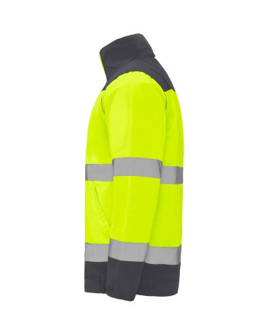CHAQUETA ACOLCHADA ALTA VISIBILIDAD IMPERMEABLE DESMONTABLE