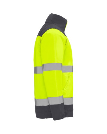 CHAQUETA ACOLCHADA ALTA VISIBILIDAD IMPERMEABLE DESMONTABLE