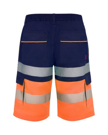 BERMUDA LABORAL MULTIBOLSILLOS AV FLUO BICOLOR