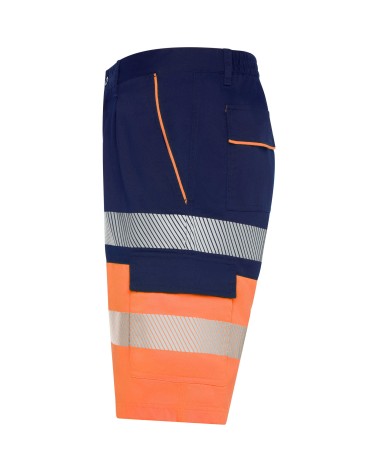 BERMUDA LABORAL MULTIBOLSILLOS AV FLUO BICOLOR
