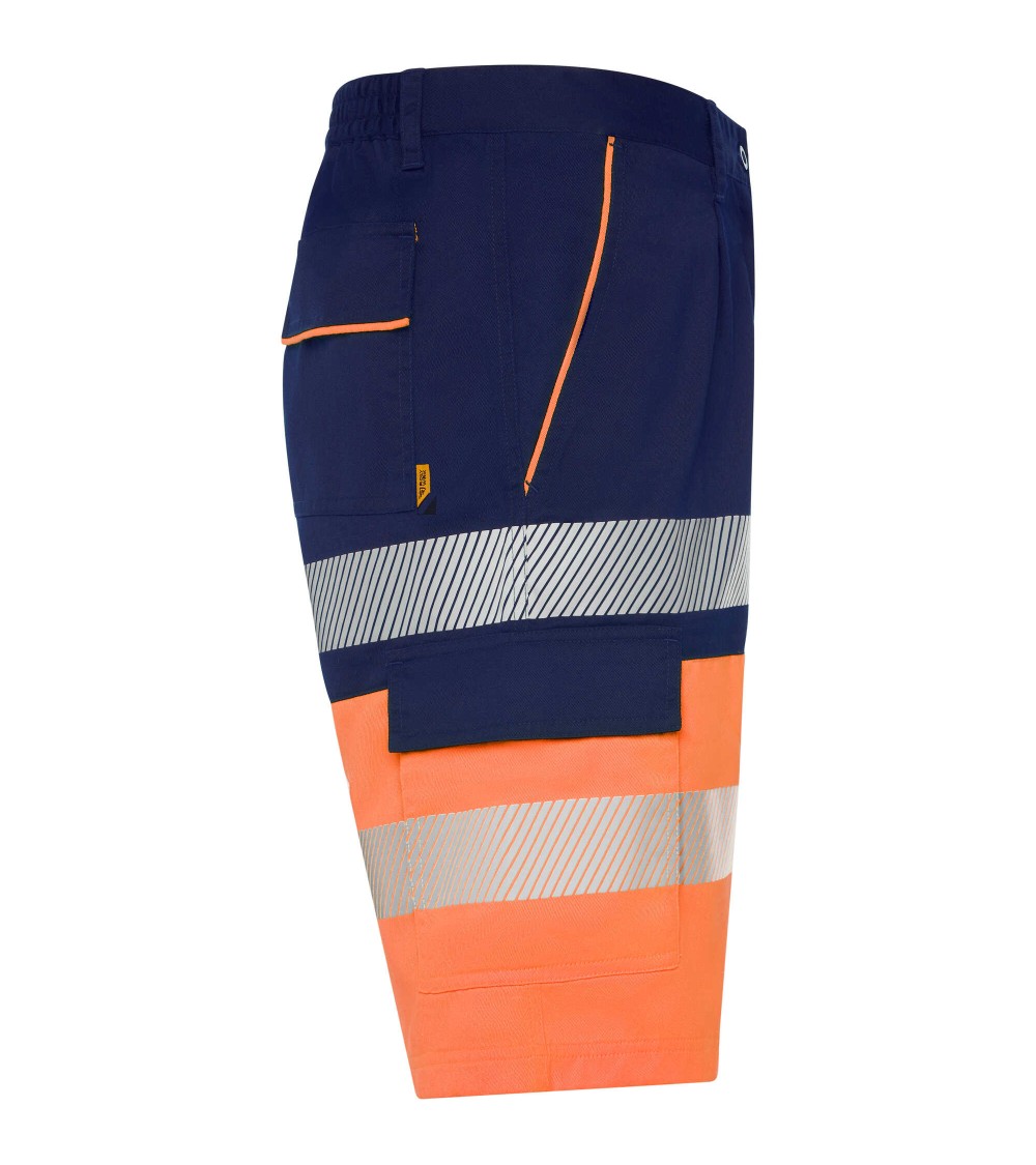 BERMUDA LABORAL MULTIBOLSILLOS AV FLUO BICOLOR