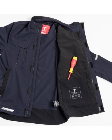 CHAQUETA TÉCNICA LIGERA CORTAVIENTOS HIDRÓFUGA TRANSPIRABLE PROFESIONAL