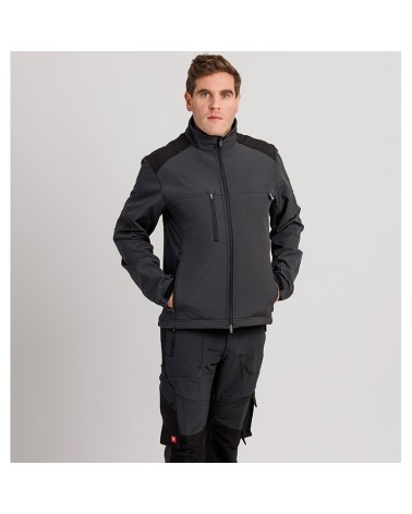 CHAQUETA SOFTSHELL RESISTENTE LLUVIA FORRO POLAR