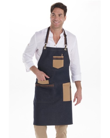 DELANTAL COMBO VAQUERO PETO/CORTO