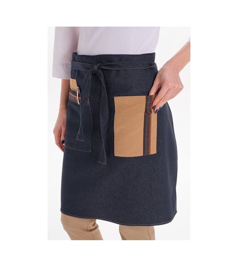 DELANTAL COMBO VAQUERO PETO/CORTO