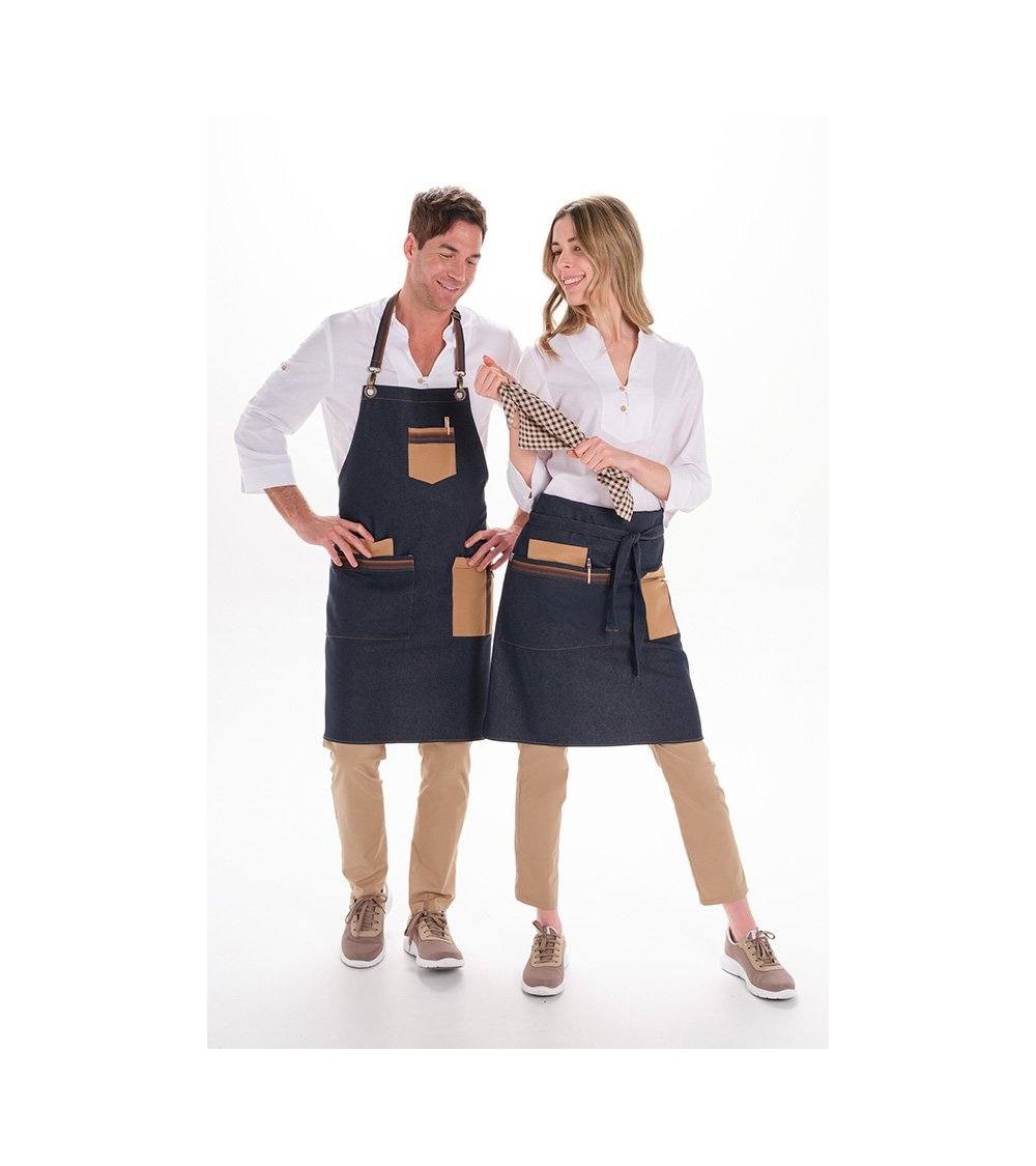 DELANTAL COMBO VAQUERO PETO/CORTO