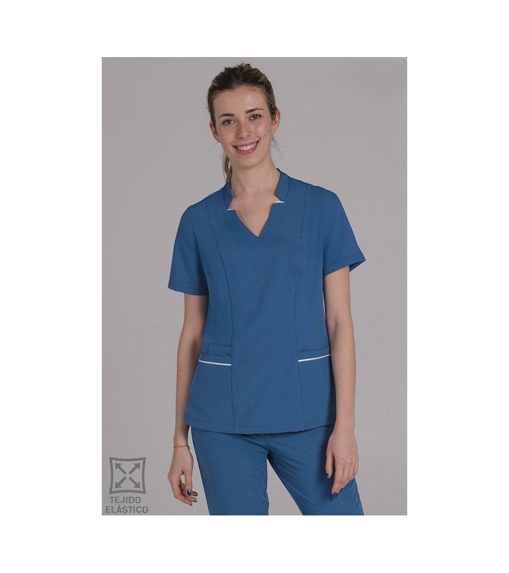 CASACA SANITARIA ELÁSTICA ENTALLADA