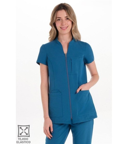 CHAQUETA SANITARIA MUJER STRETCH ENTALLADA
