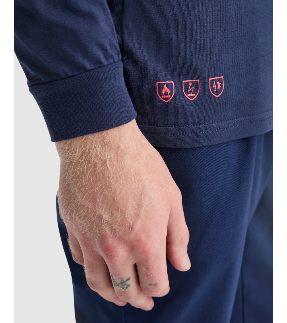 CAMISETA IGNÍFUGA ANTIESTÁTICA M/L LABORAL