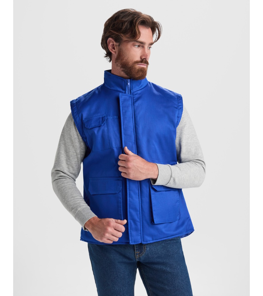 CHALECO LABORAL ACOLCHADO MULTIBOLSILLOS TRABAJO