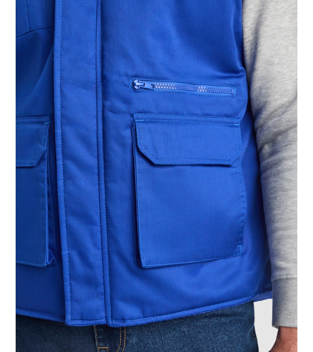 CHALECO LABORAL ACOLCHADO MULTIBOLSILLOS TRABAJO