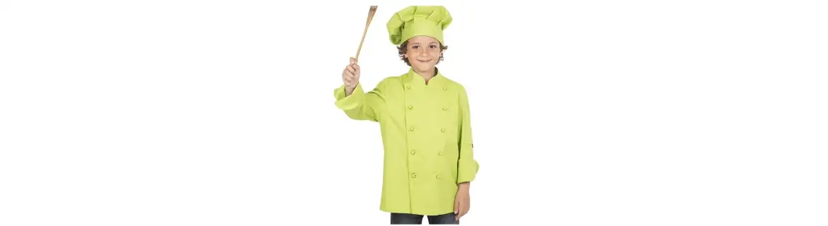 ✅ Chaquetas chef niños | Azules de Vergara
