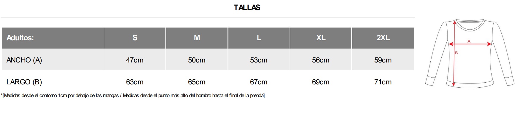 tallas