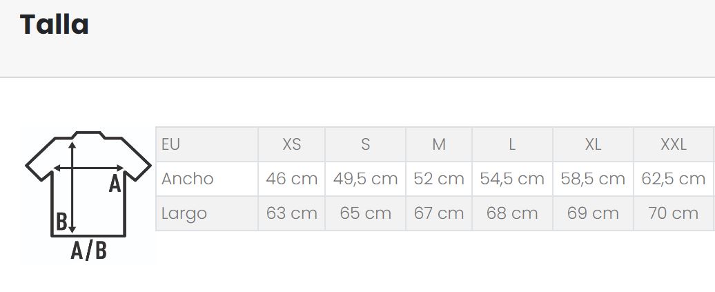 tabla de tallas